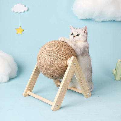 Cat Scratching Ball Toy Kitten Sisal Rope Ball Board Grinding Paws Toys Cats Scratcher Wear-resistant Pet Furniture Supplies