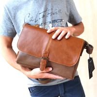 [COD] 2021 new mens bag and casual leather shoulder Messenger messenger trendy