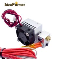 3D Printer Hot End E3D V6 Long distance 1 In 1 Out Extruder Single Head 12V/24V 0.4mm 1.75mm with Cooling Fan 3D Printer parts