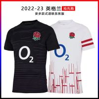 เสื้อผ้าบาสเกตบอลคุณภาพสูง 2022-23 home and away in England Rugby suit coat short sleeve blazer Rugby jersey