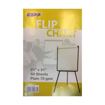 FC-70100 Flip Chart Stand with Magnetic Whiteboard and Flipchart Paper