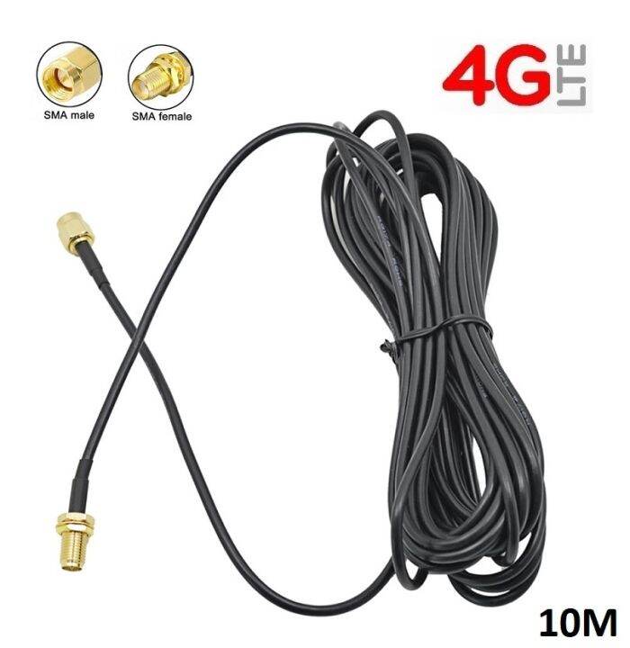 pr-sma-rg174-10m-สำหรับ-เสาอากาศ-3g-4g-router-antenna-extension-cable-10-เมตร