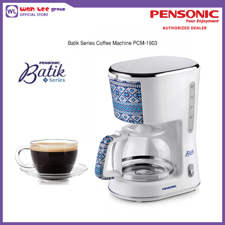 Pensonic Batik Series Coffee Maker PCM1903，Pembancuh Kopi，咖啡机 WAH LEE STORE Lazada