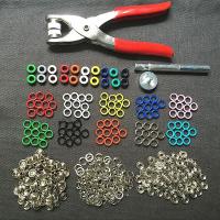 DIY Supplies 200pcs 5mm Grommets and 100sets 9.5mm Prong Snap Buttons Press Studs Poppers and 1set Eyelets Tool and 1pc Plier  Pliers