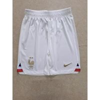 ❈ 22/23 Hot Unisex Adults France Home Football Jersey Shorts White Jersey Bottom Shorts Football/Soccer Short Pants Size S-XXL Men/Women Suitable