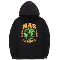 Rap Nas One Love Illmatic Hip Hop Vintage Hoodie Mens Black Sweatshirt Streetwear Men Casual Oversized Harajuku Hoodies Size XS-4XL