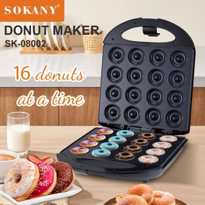 Mini Donut Maker Machine, Doughnut Maker Makes 7 Doughnuts, Multifunctional  Snack Maker with Non-stick Surface, Perfect for Birthdays and Holiday