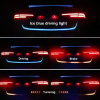 12V Flashing Car Turn Signal Light LED Brake Reverse Running Lamp Warning Dynamic 1.2m Strip Rear Trunk RGB 4x4 Auto Accessories