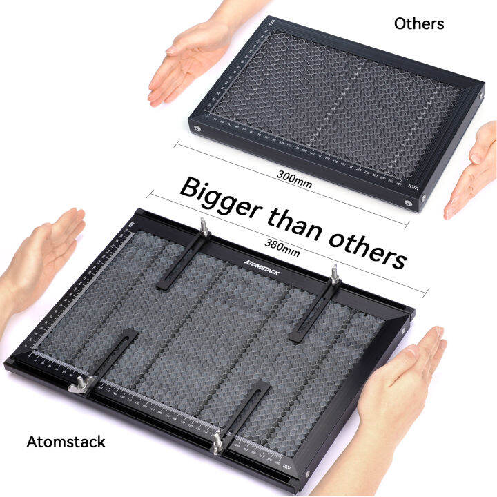 kkmoon-atomstack-la-ser-engraver-f1-honeycomb-working-table-all-metal-structure-steel-panel-board-platform-with-measurement-for-co2-ไดโอด-ไฟเบอร์-la-ser-เครื่องแกะสลัก