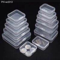 Mini Boxes Rectangle Clear Plastic Jewelry Storage Case Container Packaging Box for Earrings Rings Beads Collecting Small Items