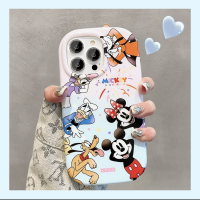 เคสหลังโทรศัพท์ซิลิโคนนิ่มลายการ์ตูนมิกกี้น่ารักมินนี่เมาส์โดนัลด์เดซี่เป็ดเคสโทรศัพท์มือถือสำหรับ iPhone 14 Pro Max 13 Pro Max ฝาครอบหลังสำหรับ iPhone 12 Pro Max 11