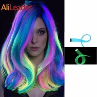 Alileader Synthetic 1 Clip Hair Extension 20 Inches In The Glowing Pink