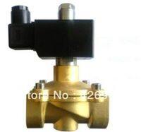 1" Port Size DN25 Brass Electric Solenoid Valve Normally Open 2W250-25 NO water air oil diesel AC/DC 12V 24V 220V 110V Valves