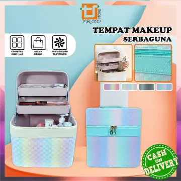 Promo [COD] Rak Kosmetik Kotak Make Up Box Storage Organizer Penutup Kaca  Akrilik Dustproof Anti Debu Diskon 1% di Seller Mitra Deal Id - Pakal, Kota  Surabaya