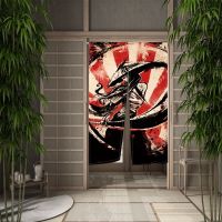 【YD】 Door Curtain Comic Dining Room Partition Drape Entrance Hanging Half-Curtain