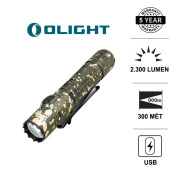 Đèn pin chuyên dụng OLIGHT WARRIOR 3 DESERT CAMOUFLAGE độ sáng 2300 lumen tầm chiếu xa 300m sạc nam châm sử dụng pin 21700 5000mAh (kèm theo) Đèn Đèn pin
