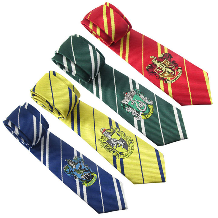 （HOT） Movie Harry Potter Tie Gryffindor Slytherin Ravenclaw COS ...