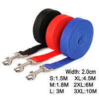 Nylon Dog Training Leashes Supplies Walking Harness Collar Leader Rope For Dogs Cat 1.5M 1.8M 3M 4.5M 6M 10M