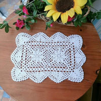 ใหม่ผ้าฝ้าย placemat ถ้วย coaster handmade คริสต์มาสดอกไม้ตารางเสื่อผ้าโครเชต์ชากาแฟ doily งานแต่งงาน pad-mu xuan trade