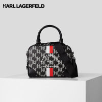 KARL LAGERFELD RUE ST-GUILLAUME MONOGRAM SMALL BOWLING BAG 225W3006 กระเป๋าสะพายข้าง