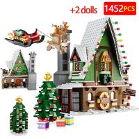 【ร้อน】 MerryGingerbread Santa ClausBricks ชุดคริสต์มาสเอลฟ์ Treehouse BuildingChildrenGifts