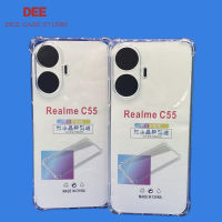 Case Realme เคส realme C55 ตรงรุ่น แบบ TPU ใสเสริมขอบและมุมกันกระแทก ส่งไว จาก กทม