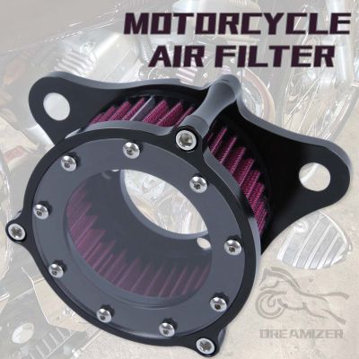 สำหรับ Harley Sportster XL883 1200เหล็ก883สี่สิบแปดเจ็ดสิบสอง1991-2021เครื่องฟอกอากาศรถจักรยานยนต์ CNC Intake Air Cleaner Filters