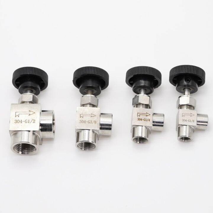 1pcs-1-8-1-4-3-8-1-2-bsp-female-thread-adjustable-needle-valve-90-degree-stainless-steel-304-on-off