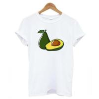 Creative Avocado Print T Tshirt Cotton Tee