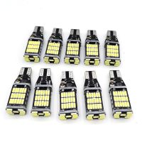 (Premium car)10ชิ้นรถยนต์ LED หลอดไฟ T15 W16W 4014 45SMD W5W ไฟ LED สัญญาณ Super Bright สีขาว C An BUS ไม่มีข้อผิดพลาด DC12V ที่จอดรถย้อนกลับกลับโคมไฟ