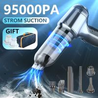 95000Pa Car Vacuum Cleaner Powerful Wireless Handheld Cleaning Machine Robot Portable Cleaner For Home Appliance Car Accessories