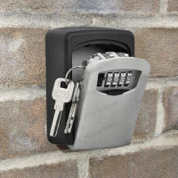 Safe Key Storage Lock Security Box Wall Mounted 4 Digit Combination Key Organizer Box For Home Office cassaforte seguridad