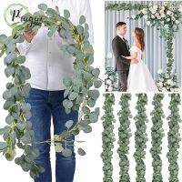 【hot】ﺴ♠  5/3/1 Packs 6.5 Feet Artificial Eucalyptus Vines Fake Wreath Garland for Wedding Banquet Garden Decora