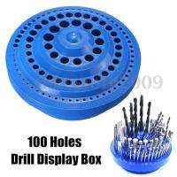 100 Holes Multifunctional Plastic Round Shape Drill Bits Display 1mm~13mm