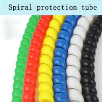 Colorful wire wrap spiral in cable sleeve wiring harness Motorcycle heat pipe sleeve Cable Sleeves Winding Pipe 1M 8-32mm Electrical Circuitry Parts