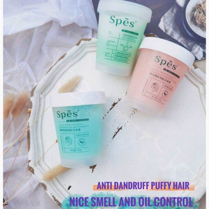 SPES Sea Salt Cream Scalp Cleansing & Hair Puffy 280g Ready Stock Lazada