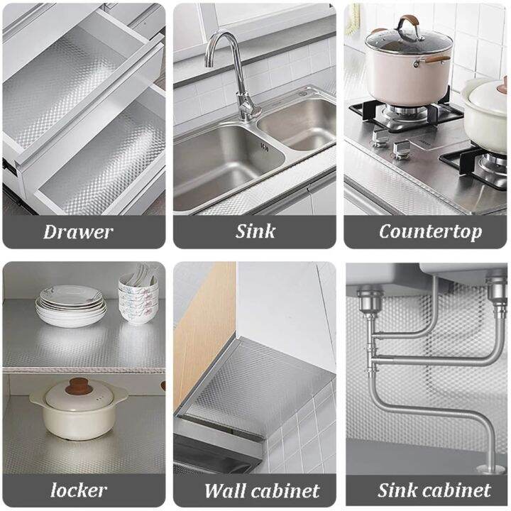 elegant-multi-kitchen-oil-proof-สติ๊กเกอร์กันน้ำอลูมิเนียมฟอยล์ตู้ครัวเตาลิ้นชัก-self-adhesive-สติ๊กเกอร์ติดผนัง-diy-wallpaper