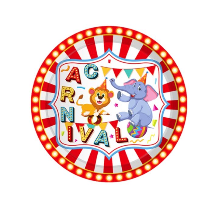 cw-circus-clown-theme-birthday-decoration-cup-plate-baby-shower-happy-tableware