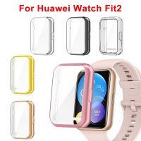 TPU Screen Shell Protective Case For Huawei Watch FIT 2 Scratch Resistant Case Replacement Screen Protector Frame For Watch FIT2