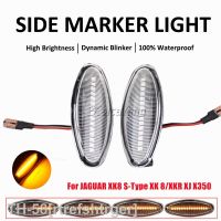 ☢☂ﺴ 2x Dynamic LED Fender Light Side Marker For Jaguar S-Type 1999-2007 For XK8/XKR 1996-2005 For XJ X350 2003-2006