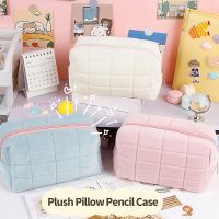 Large Capacity Pencil Case Colorful Soft Cloth Cosmetic Bag Stationery Storage Bags for Students School Supplies Pencil Cases Boxes