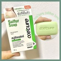 Oxe Cure Sulfur Soap 30g สบู่ซัลเฟอร์ 2.5% เพื่อผู้มีปัญหาสิว ลดความมัน ลดการสะสมแบคทีเรีย ใช้ได้ทั้งผิวหน้าและผิวกาย.