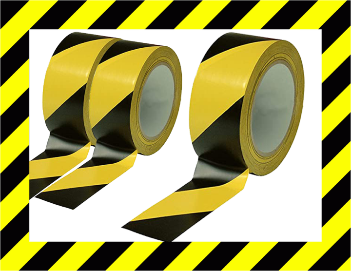 ET Caution Tape, yellow caution adhesive, hazard warning tape
