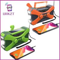 ร้าน UIIKZT วิทยุสภาพอากาศ AM /Fm/wb ไฟอ่านหนังสือมือหมุน10000MAh แบตสำรองชาร์จพลังงานแสงอาทิตย์วิทยุฉุกเฉิน