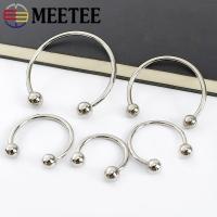 4pcs 25-55mm U-shaped Double-headed Screw Metal Buckle Collar Swimwear Apparel Buttons Womens Shoe Buckles Sewing Accessories