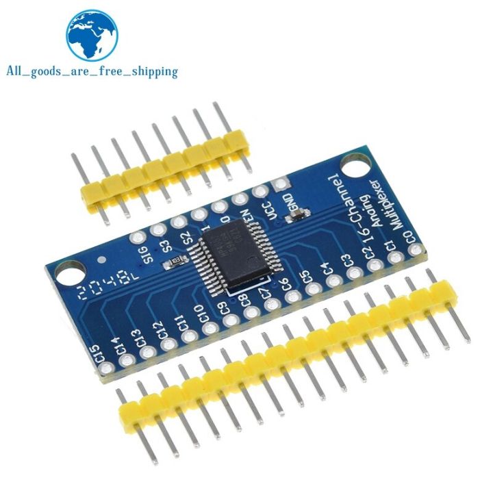 TZT CD74HC4067 16-Channel อนาล็อกดิจิตอล Multiplexer ฝ่าวงล้อมคณะกรรมการโมดูลสำหรับ A Rduino