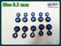 PLASTIC COVER THE NUT HEAD "BLACK" GENERAL, (size 0.3 mm.)  #ฝาครอบหัวน็อต ทั่วไป (ขนาด 0.3 มม.)  พลาสติกครอบหัวน็อต (สีดำ)