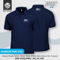 $%#$^ Mizuno เสื้อยืดโปโล คอปก พิมพ์ลายโลโก้ สุดเท่