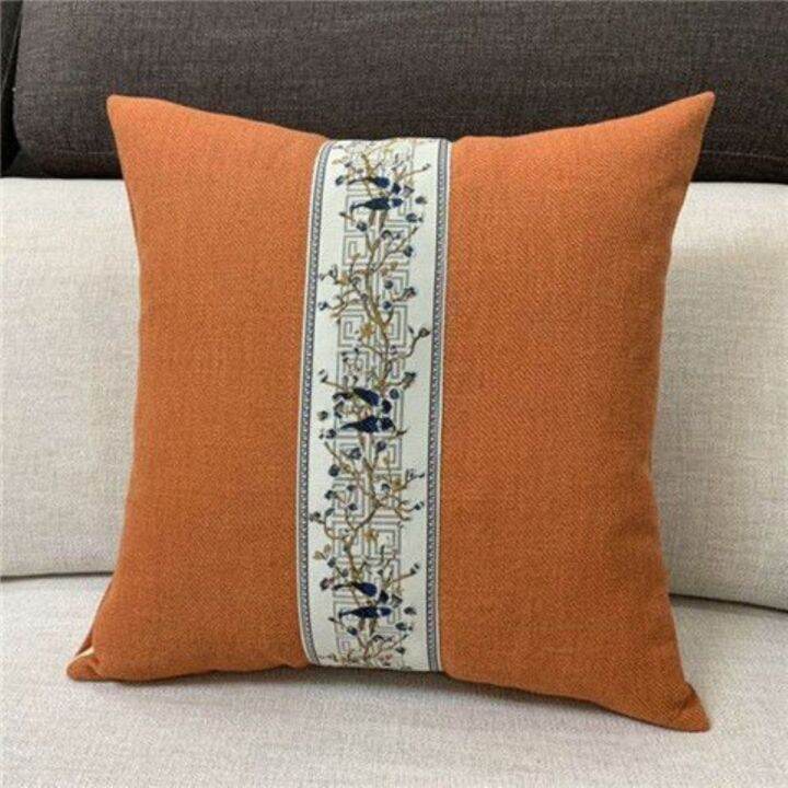 sales-new-chinese-style-cushion-linen-solid-color-sofa-backrest-pillow-waist-protection-mahogany-furniture-cover-rectangular-waist