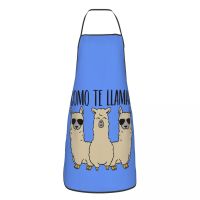 Funny Llama Funny Aprons Women Men Alpaca Como Te Llamas Adult Unisex Kitchen Chef Bib Tablier Cuisine Cooking Baking Painting